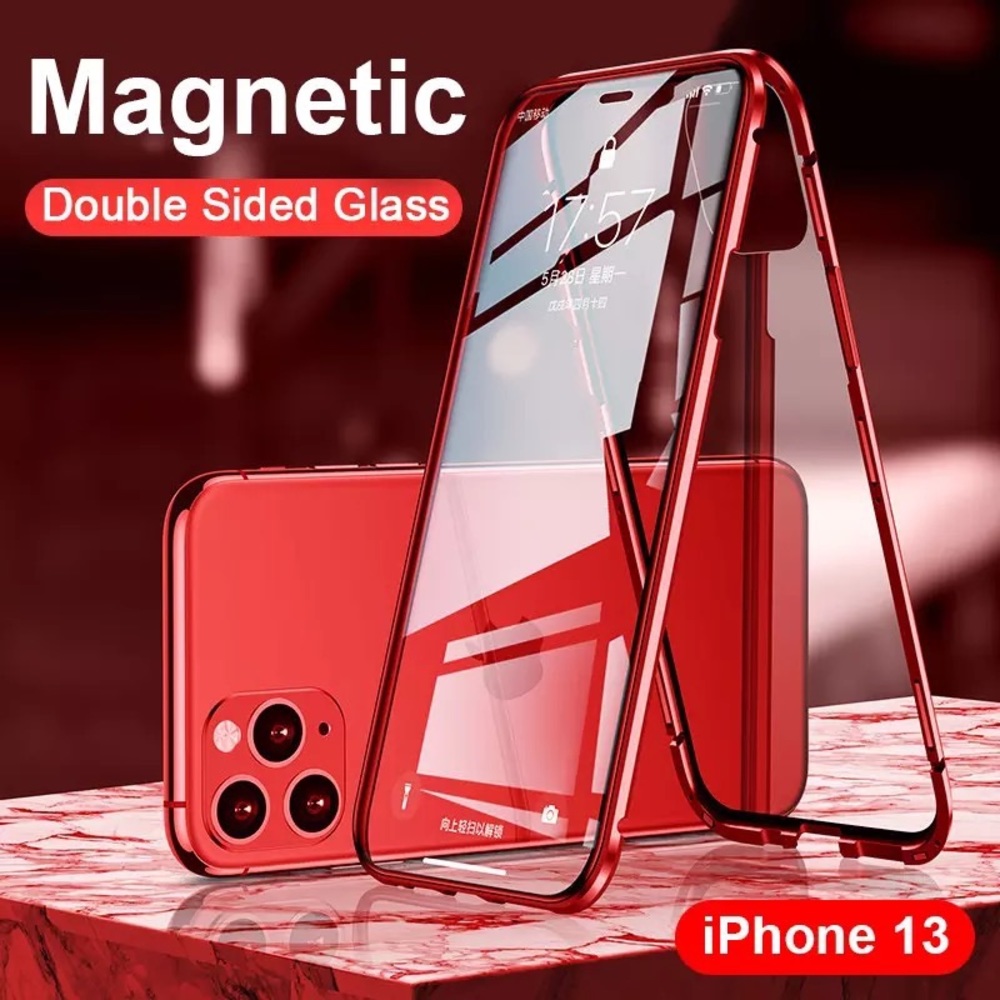 For iPhone 13 Pro Max / 13 Pro / 13 Mini Magnetic Phone Case Cover 360 Protector